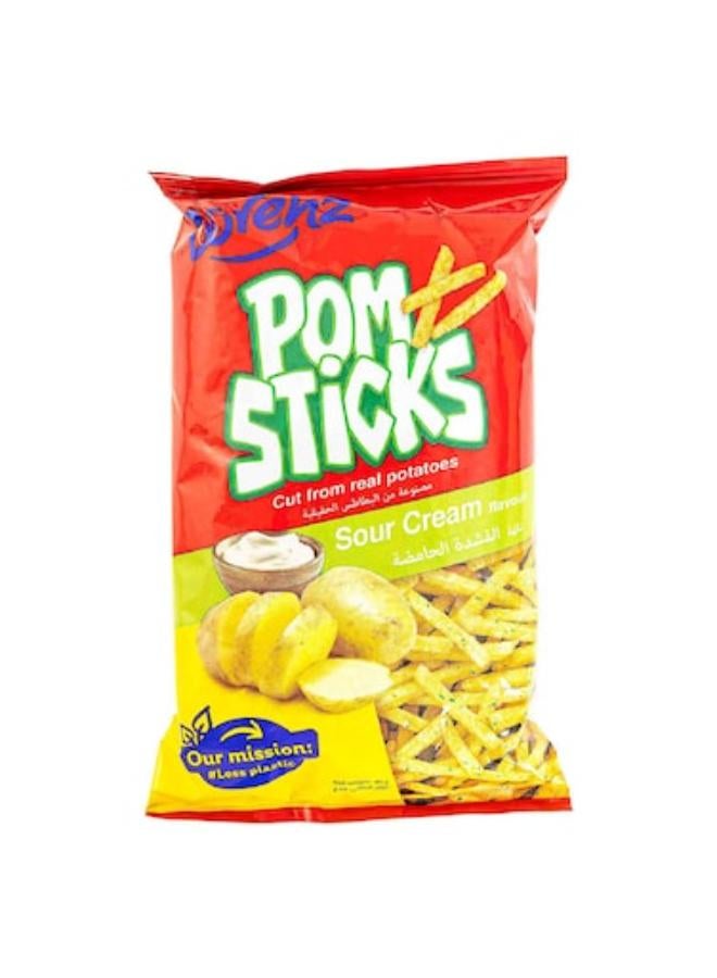 لورينز عبوة شيبس بومستيكس بنكهة الكريمة الحامضة 85جرام - Image 1