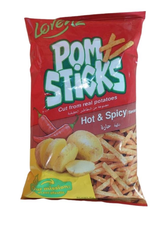 لورينز عبوة رقائق بومستيك بنكهة متبلة وحارة 85جرام - Image 1