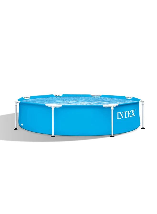 INTEX Metal Frame Round  Blue Swimming Pool