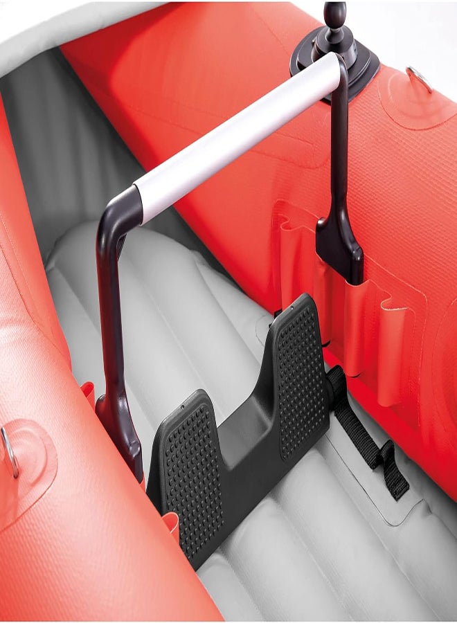 INTEX INTEX Excursion Pro Inflatable Kayak Series: Includes Deluxe 86in Kayak Paddles and High-Output Pump – SuperTough PVC – Adjustable Bucket Seat – Fishing Rod Holders – Grab Handles  - Image 4