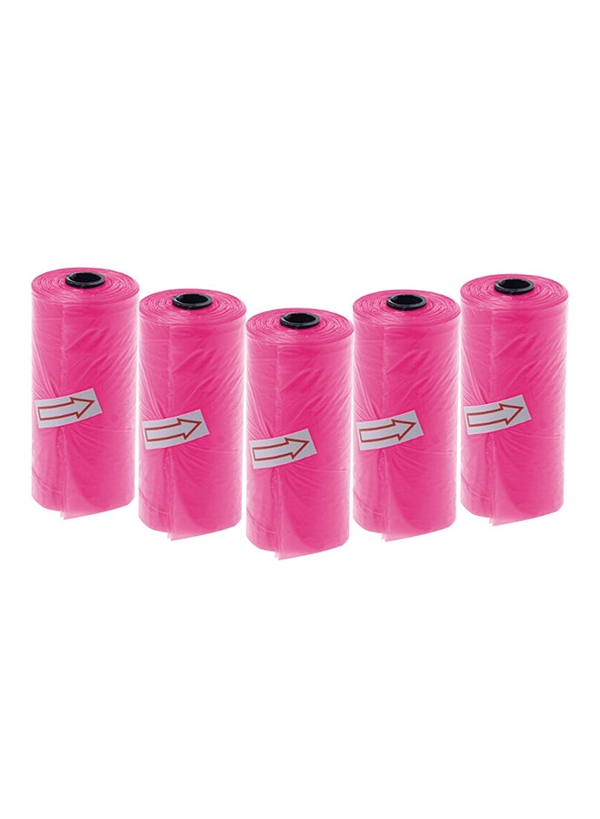صن بيبي Disposable Changing Mats With Scented Bag 5x15 - 75 Count - Pink - Image 2