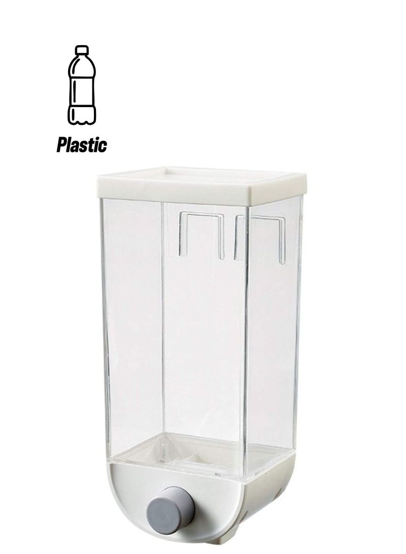 أوركيد موزع حبوب الإفطار يثبت دون مسامير سعة 1500 مل أبيض/ شفاف 9سم - Image 1