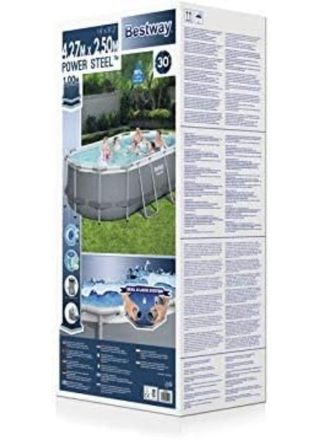 Bestway BWAY POOL POWERSTEEL OVAL 4.27X2.5X1M ‎427x250x100cm  - Image 2