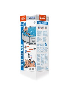 Bestway Steel Pro Frame Pool Set( Filter Pump) 366x76cm 366x76cm  - Image 3
