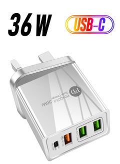 Generic 36W Fast Charging Adapter White  - Image 1