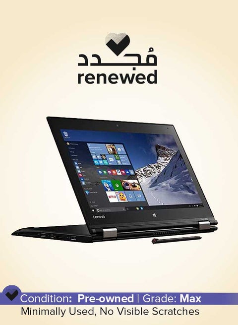 Renewed - Thinkpad 260 YOGA Touchscreen Laptop With 12.5-Inch Display,Intel Core i5 Processor,6th GEN/8GB RAM/256GB SSD/520 integrated Hd Graphics black