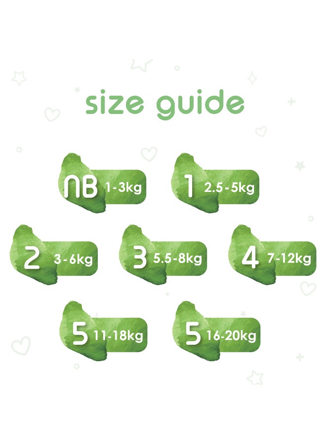 PureBorn - Organic Bamboo Diapers Size 5 (11-18kg) 22 Count - Image 1