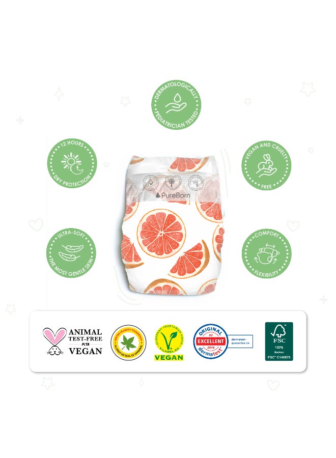 PureBorn - Organic Bamboo Diapers Size 5 (11-18kg) 22 Count - Image 1