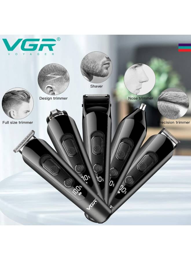 في جي آر ماكينة حلاقة كهربائية 175 5 في 1 أسود - Image 2