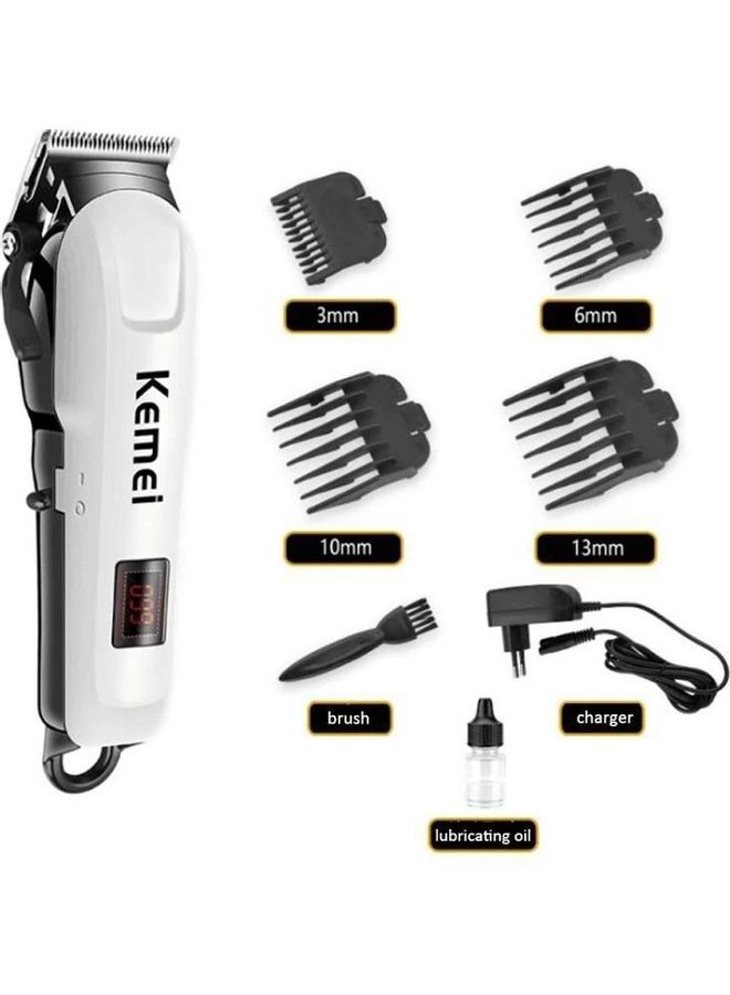 Kemei KM-809A Electric Trimmer White/Black - Image 3