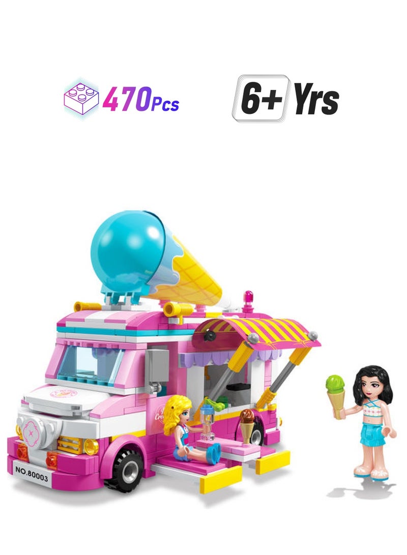 Bricks 40-1979207 Dream Ice Cream House Blocks 470 6+ Years - Image 1