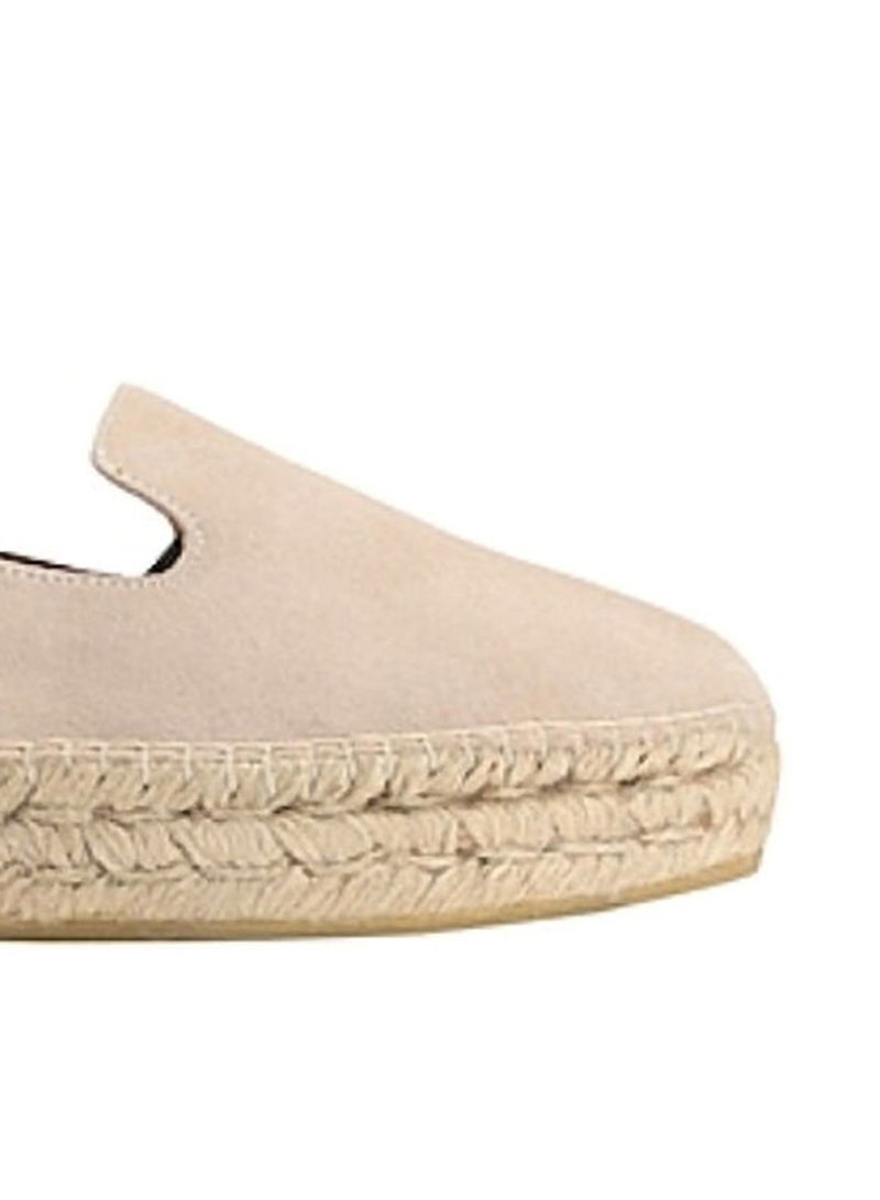 R&B Embroidery Details Slip-On Espadrilles Beige - Image 4