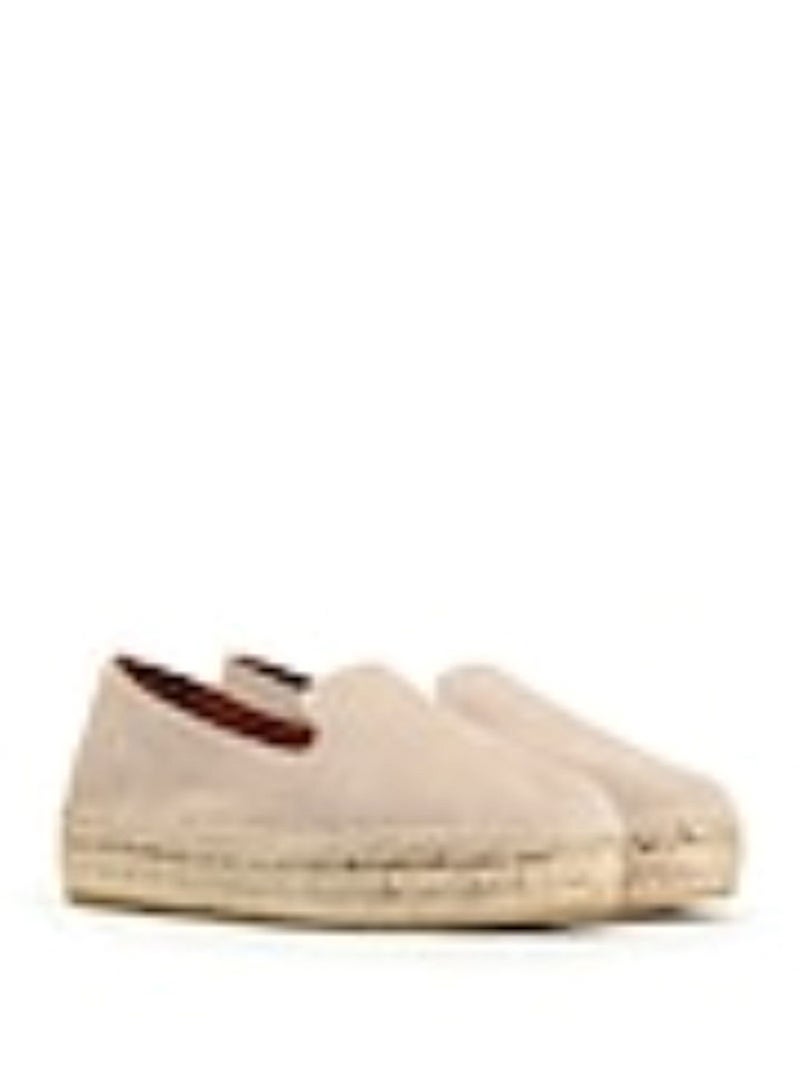 R&B Embroidery Details Slip-On Espadrilles Beige - Image 3