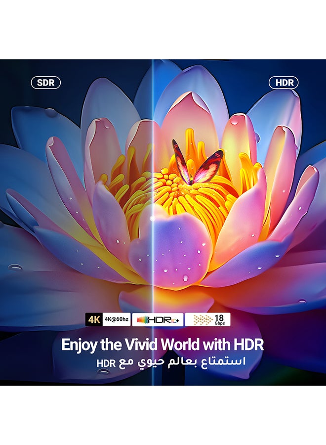 يو جرين - كابل HDMI 2.0 بسرعة عالية من HDMI إلى HDMI بسلك فيديو مضفر بدقة فائقة الوضوح وبجودة 4K عند 60 هرتز متوافق مع جهاز ماك بوك برو إصدار 2021 ونينتندو سويتش وجهاز الألعاب بلايستيشن 3/ 4/ 5 والكمبيوتر واللابتوب بطول 2 متر أسود - Image 1