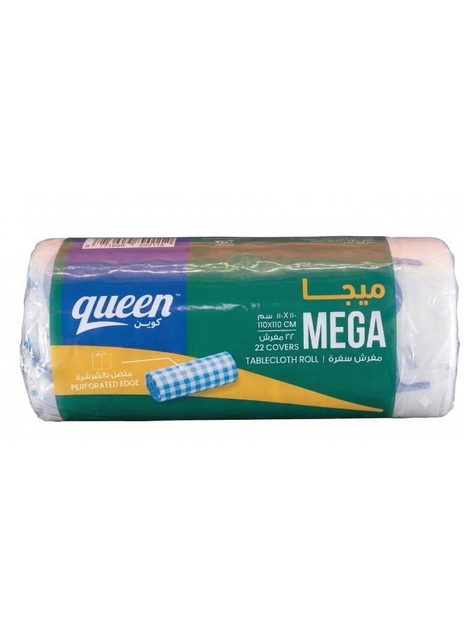 22-Piece On Roll Mega Table Foil Cover Roll Color May Vary 110x110cm