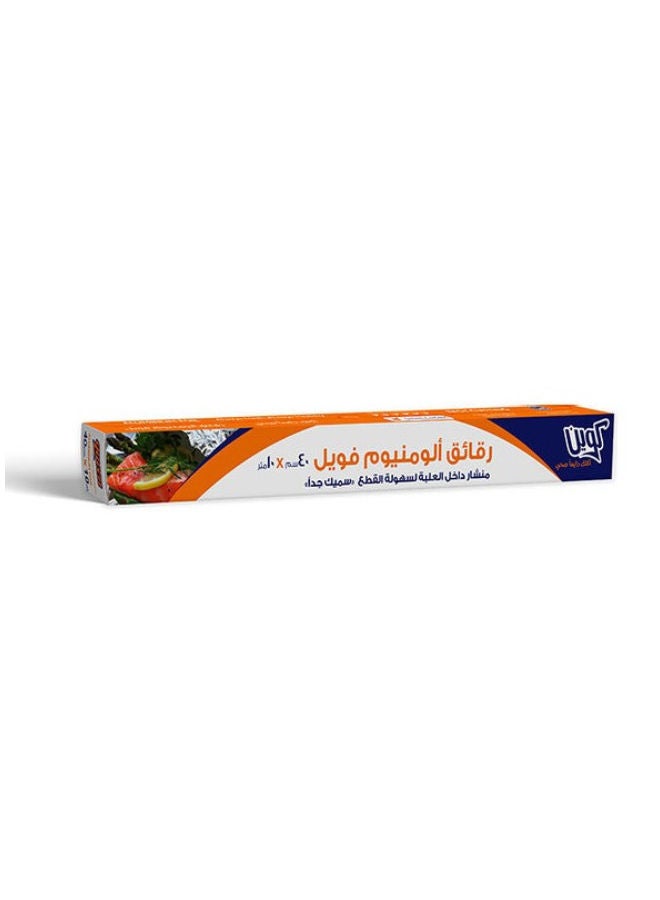Queen Aluminium Foil With Cutter Silver 40x1000cm 