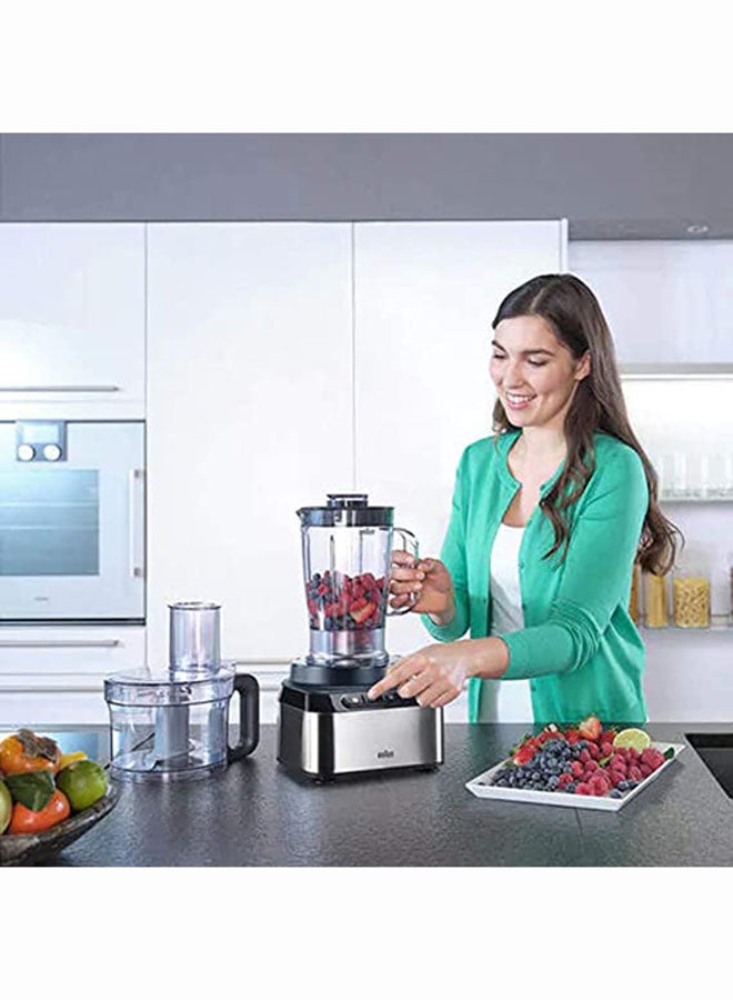 براون محضر طعام بيور إيز 12 في 1 2.1 L 800 W FP3235SI رمادي - Image 5