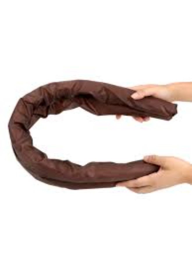 Generic Foamed Cotton Door Bottom Noise Reduction Sealing Strip Brown 93cm  - Image 1