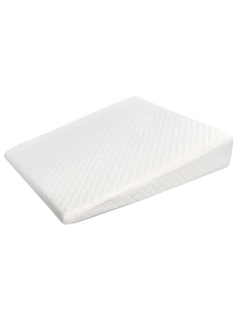 Comfort Anti-Spit Milk Baby Crib Triangle Pillow - White  - Image 1