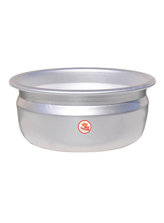 Traditional Aluminium Cooking Pot Silver 3Liters