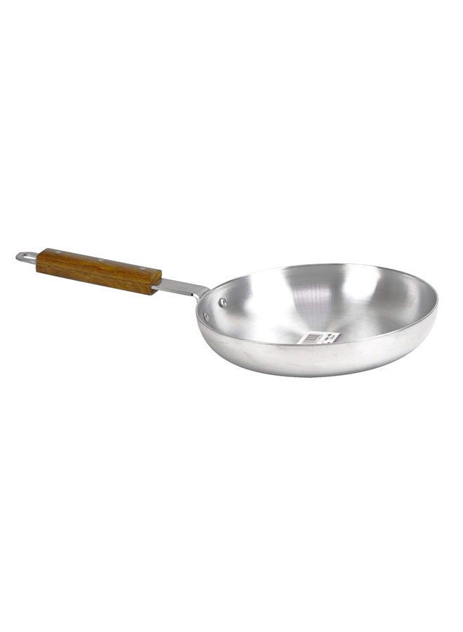 Aluminium Fry Pan With Wood Handle silver 20cm