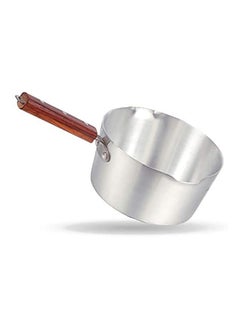 TAJ Aluminium Milk Pan With Wood Handle Silver 750ml 