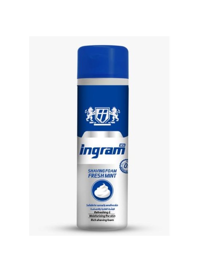 إنجرام رغوة حلاقة برائحة النعناع المنعش 200ملليلتر