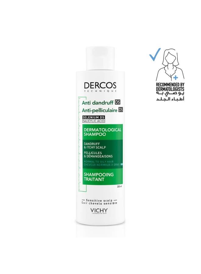 VICHY Dercos Anti Dandruff Shampoo for Normal to Oily Hair 200ml - Image 2