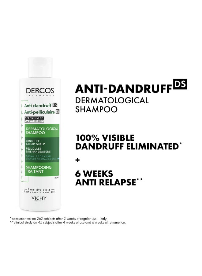 فيشي ديركوس شامبو ضد القشرة للشعر العادي إلى الدهني 200ملليلتر - Image 3
