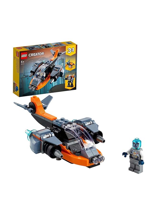 LEGO - 31111 Creator 3In1 Cyber Drone 31111 Building Kit (113 Pieces) 6+ Years - Image 1