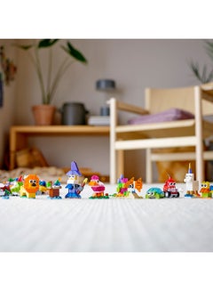 LEGO 6327639 Classic Creative Transparent Bricks Kids’ Building Kit; Build A Sparkling Bird, Lion, Wizard, Fish With Coral, Turtle, Robot, Unicorn And Pink Bird; Great Lego Toy For Kids Aged 4 And Over (500 Pieces) 11013 500 4+ Years  - Image 5