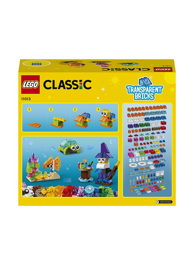 6327639 Classic Creative Transparent Bricks Kids’ Building Kit; Build A Sparkling Bird, Lion, Wizard, Fish With Coral, Turtle, Robot, Unicorn And Pink Bird; Great Lego Toy For Kids Aged 4 And Over (500 Pieces) 11013 500 4+ Years - pnsku/N43630942A/45/_/1715785769/8a43784a-c2b2-4669-927b-256a7b69934b