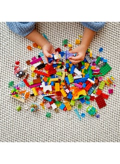 LEGO 6327639 Classic Creative Transparent Bricks Kids’ Building Kit; Build A Sparkling Bird, Lion, Wizard, Fish With Coral, Turtle, Robot, Unicorn And Pink Bird; Great Lego Toy For Kids Aged 4 And Over (500 Pieces) 11013 500 4+ Years  - Image 4