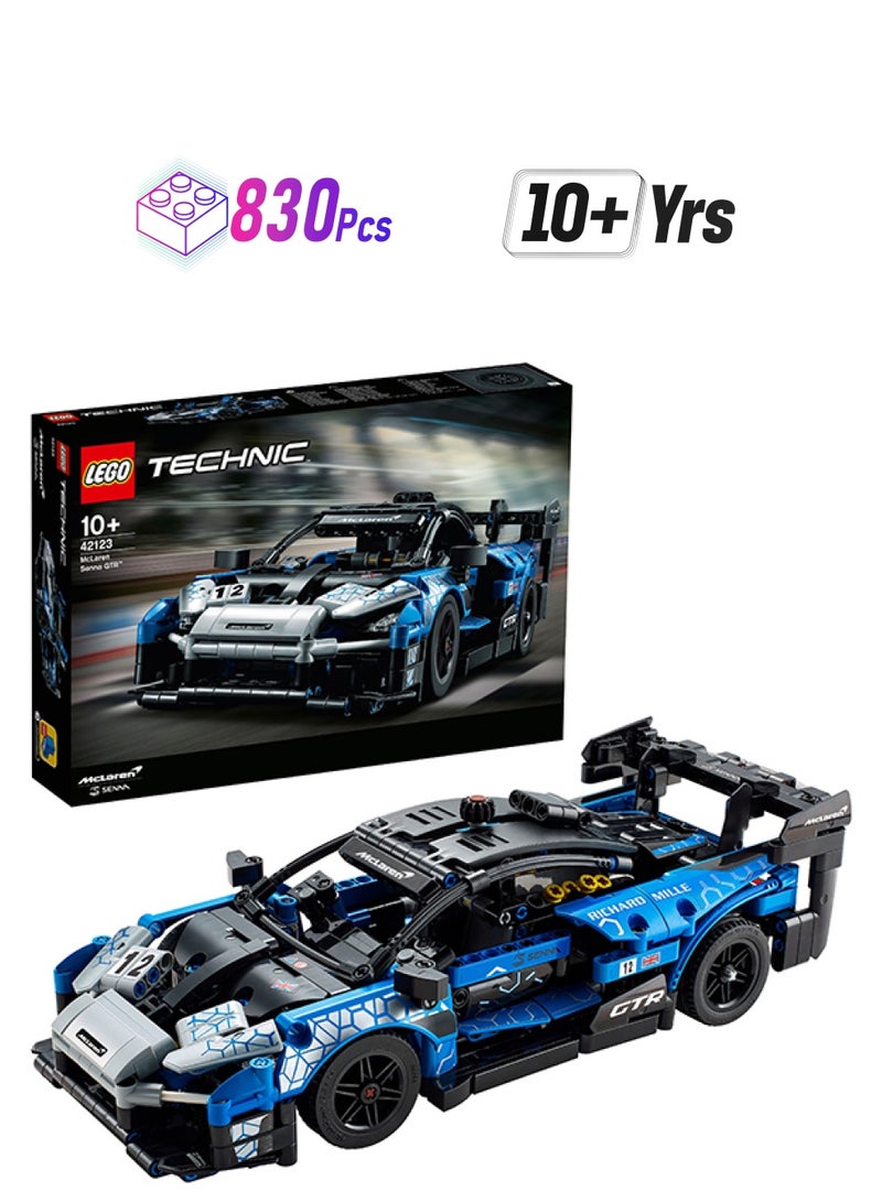ليغو مجموعة بناء نموذج ماكلارين سينا جي تي آر 42123 من تكنيك (830 قطعة) - Image 1