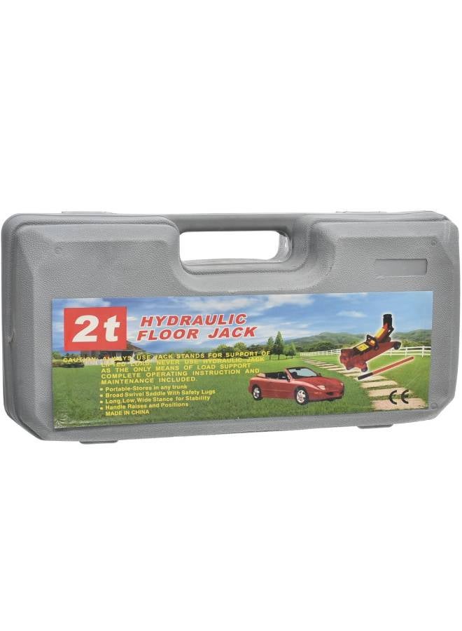 2 Ton Hydraulic Floor Jack with Carrying Case – Heavy-Duty Car Lifting Tool for Easy Vehicle Maintenance - Image 5
