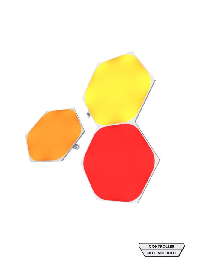Nanoleaf - Shapes Hexagons Expansion Kit - 3 Pack - Smart WiFi LED Light Panel System With Music Visualizer, Instant Wall Decoration, Home or Office Use, 16M+ Colors, Low Energy Consumption, Gaming Lights White 23 x 11.4 x 20cm - Image 1