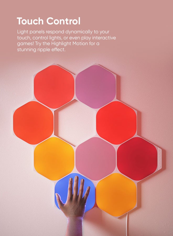 Nanoleaf - Shapes Hexagons Expansion Kit - 3 Pack - Smart WiFi LED Light Panel System With Music Visualizer, Instant Wall Decoration, Home or Office Use, 16M+ Colors, Low Energy Consumption, Gaming Lights White 23 x 11.4 x 20cm - Image 1