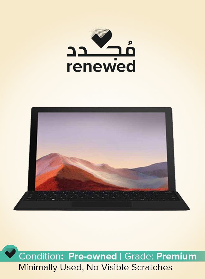 Microsoft - Renewed - Surface Pro 7 Laptop With 12.3-inch Display, Core i5 Processor/Windows 10/8GB RAM/256GB SSD/Intel Iris Plus Graphics/English-Arabic Keyboard Platinum - Image 1