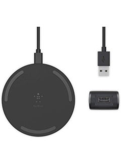 belkin Boostcharge iPhone Wireless Charging Pad 15W + QC 3.0 24W Wall Charger - Qi Certified Fast Charging, For Apple iPhone 15/14/13/12/11 Series/X/8 Plus And Android, Airpods, Samsung, Huawei, And More Black  - Image 2