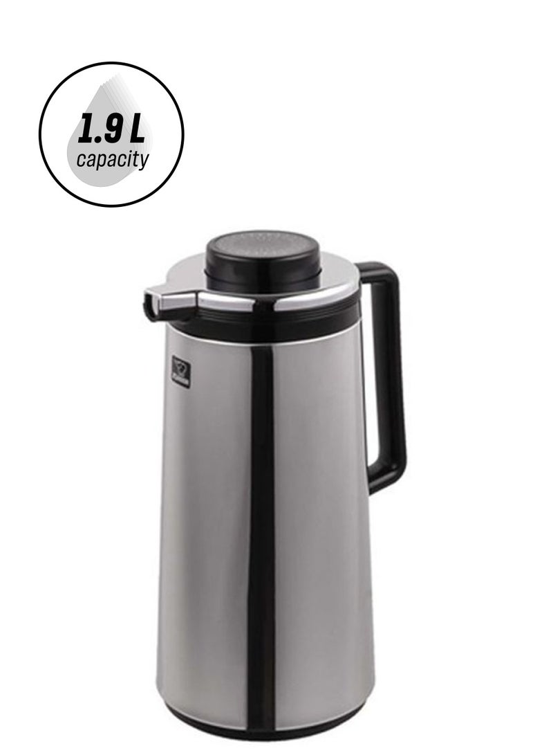 Zojirushi Stainless Steel Flask Silver/Black 1900ml