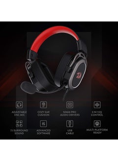 ريدراجون سماعة رأس H710 هيليوس سلكية للألعاب من ريدراجون  - Image 3