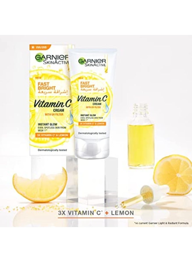 garnier Skin Active Vitamin C Cream With Uv Filter Instant Glow 100 ml - Image 4