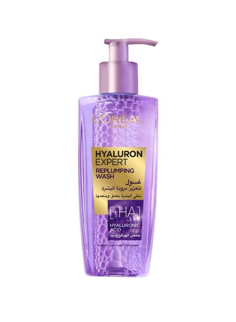 Hyaluron Expert Replumping Gel Wash with Hyaluronic Acid-Rehydrates,
Smoothes & Deepy purifies the skin - 200ml