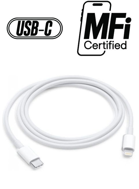 USB-C To Lightning Cable white