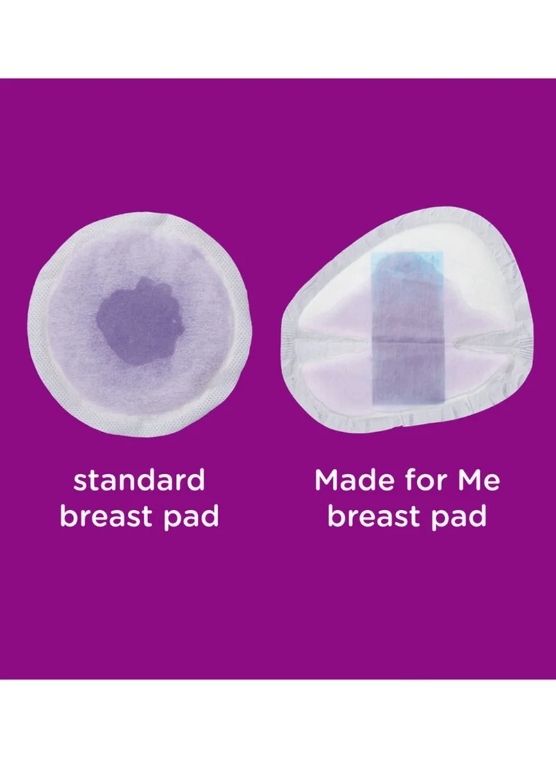 tommee tippee Made for Me Daily Disposable Breast Pads, Soft, Absorbent and Leak-Free, Contoured Shape, Adhesive Patch, Medium, Pack of 40