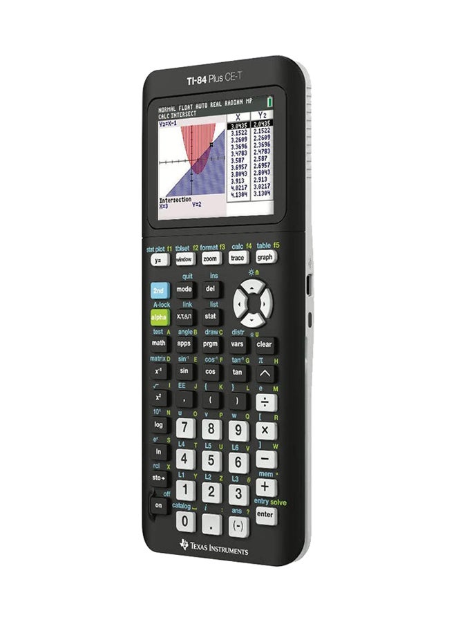 تاكساس إنسترومنتس آلة حاسبة CE-T طراز TI-84 Plus . أسود - Image 2