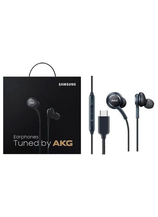 Samsung Akg Type C In Ear Headphones With Mic For Samsung Galaxy Black - Image 1