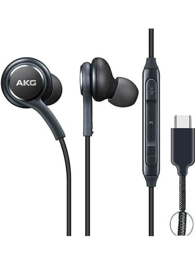 Samsung Akg Type C In Ear Headphones With Mic For Samsung Galaxy Black - Image 2
