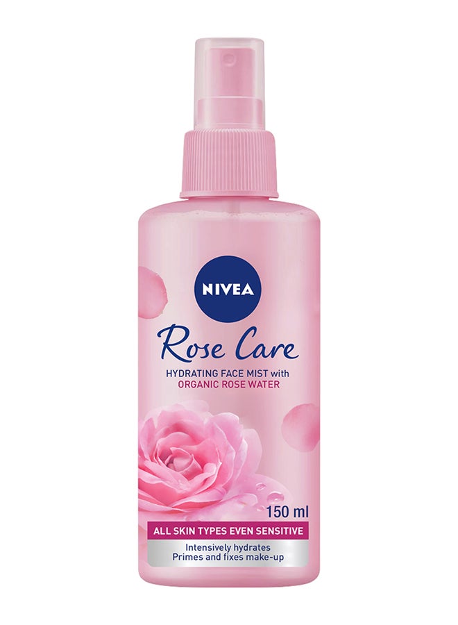 Nivea Organic Rose Water Hydrating Face Mist Clear 150ml - Image 1