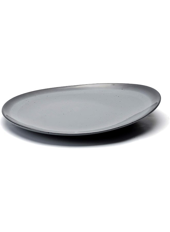 Dinewell Melamine Riva Grey Side Plate, 9.5 Inch, Grey, Dwp5187Rg, 1 Pc Grey 9.5inch - Image 1